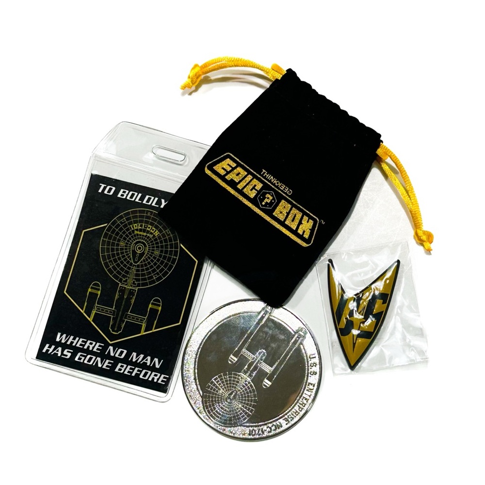 Star Trek Think Geek Epic Box Collectible Stocking Stuffer Trinket Accessory Set